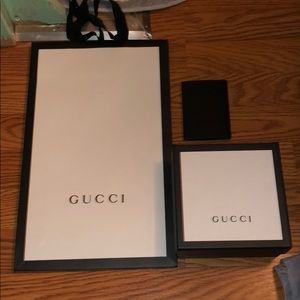 GUCCI Box, Receipt Holder & Shopping Bag